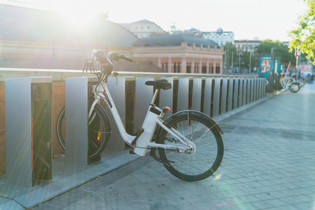 White e-bike