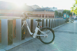 White e-bike